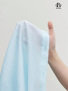 BizChic Áo Sơ Mi Nữ Dài Tay Màu Xanh Có Cổ, Áo Sơ Mi Chống Nắng Sheer - Màu xanh lam - Xem 8