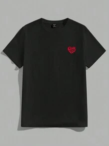 Manfinity BRENVOR Paquete de camisetas casuales de manga corta tejidas - Negro - Ver 5