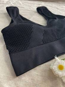 مجموعة من 3 قطع بليزر براليت مع شبكة وصدرية رياضية بدون أسلاك ، ملابس داخلية - متعدد الألوان - مشاهدة 7