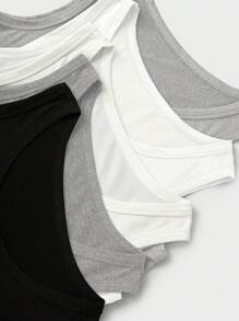 5Pcs/Set Multicolor Vest Underwear Set For Young Boys