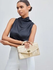 BizChic Basic Women Top Handle Bag,Quilted Bag For  Ladies, For Women, For Work - Apricot - View 2