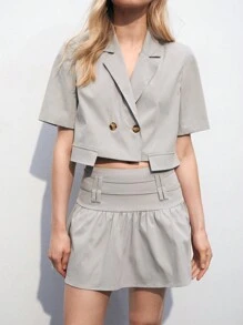 Maija 女式夏季两件套开学季服装 - 灰色 - 查看 1