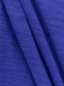 SHEIN LUNE Ladies' Simple Solid Color V-Neck Sleeveless Tank Top