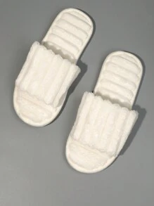 Women's Plush And Comfortable Slippers, Indoor Noiseless Home Slippers, Fun Christmas Element Slippers For Fall/Winter, Soft Lightweight Fluffy Women's Slippers,Furry Shoes - White - View 4