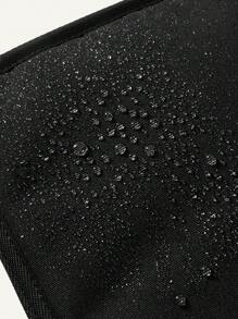 1pc Portable Baby Waterproof Changing Pad With Diaper Pouch, Can Be Attached To Stroller - Black - View 7