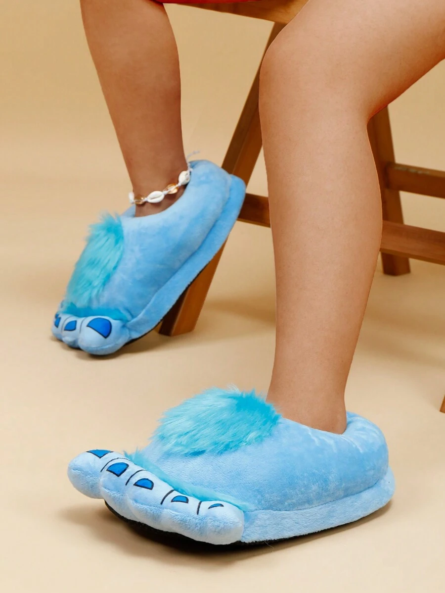 Dép đi trong Nhà dành Nữ Hoạt hình - Màu xanh lam - Xem 1