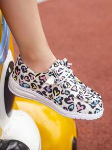 حذاء رياضي عادي للأطفال منخفض الارتفاع للهواء الطلق، زوج واحد، اللون الأبيض للأولاد