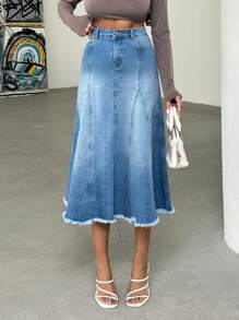 RueChic Low-Waist Light Blue Beaded Shorts, Handmade - Blue - View 5