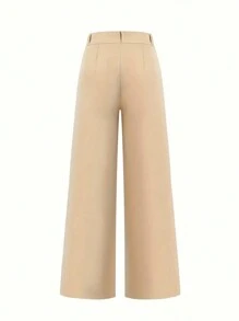 Chiquease Women Solid Color Simple Daily Wear Spring/Summer Long Pants