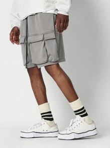 SUMWON Drop Crotch Cargo Short