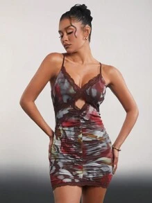 Hauture Women's Printed Strappy Dress