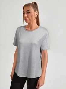 Easithlete Ruched Crop Sports Teeworkout Tank Top Gym Women Shirts