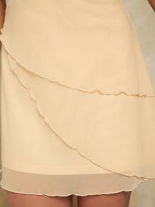 Forever 21 夏季夏威夷服饰舞会礼服 - 杏色 - 查看 7