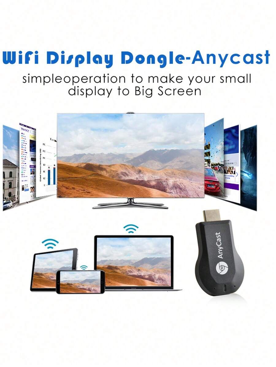 Anycast M2 Plus Air Play HD TV Stick WIFI Display Receiver Dongle ...