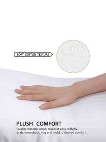 1入組3D纖維床墊枕頭，五星級酒店收藏枕頭，適用於背部，肚子或側身睡眠者