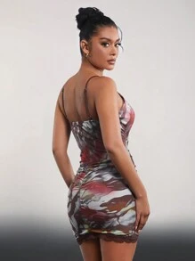 Hauture Women's Printed Strappy Dress