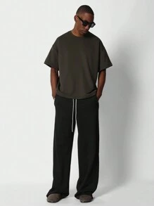 SUMWON Pantaloni sportivi con vita in vita, gamba ampia, vestibilità rilassata, per l'inverno, con tasche laterali, vita elastica, casual e comodi