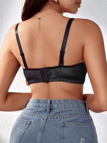 SHEIN Sujetador simple diario para mujer, lencería