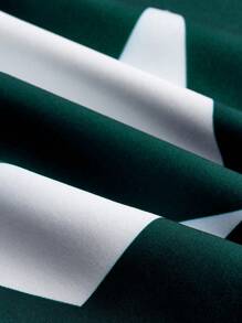 Selianne Đầm Maxi in họa tiết ngẫu nhiên đơn giản hàng ngày cho nữ - màu xanh lá - Xem 4