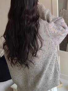 Women's Solid Color Simple Everyday Casual Cardigan - Grey - View 2