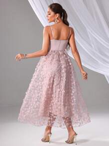 SHEIN Belle 女士3D花裝飾晚禮服（重量版）