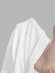 SHEIN Essnce 夏季無袖上衣，內置可拆卸胸墊，闊肩帶，前褶皺和側面開叉 - 白色 - 查看 6