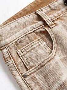 Traceable Cotton - Men's Multi-Process Distressed Slim Straight Jeans - Multicolor - View 6