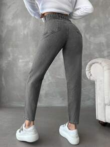 EURMUSE Jeans Ajustados Para Mujeres - Gris - Ver 2