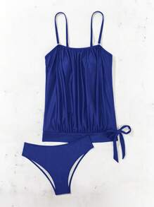 Ladies' Tankini Camisole Top Summer - Blue - View 3