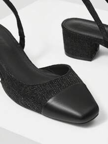 MOTF PREMIUM Zapatos de tacón bajo con punta cuadrada, cómodos para mujeres. Para Navidad, otoño, Año Nuevo, San Valentín