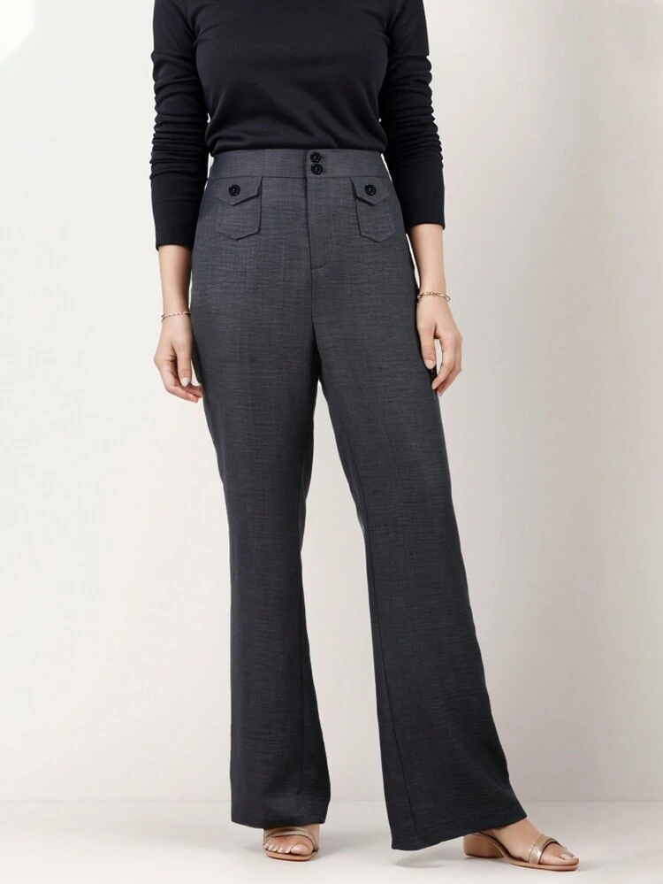Casual Flared Pants Fall Cloth For Women