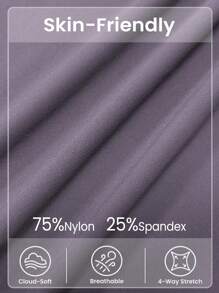 Easithlete 女士纯色高腰休闲瑜伽紧身裤