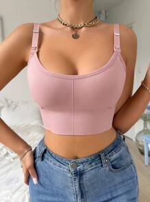 SHEIN 孕婦純色簡單日常內衣胸罩（3件套） - 彩色 - 查看 8