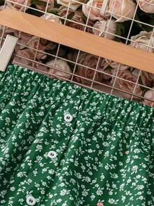 Breezaya Plus Size Women's Random Printed Simple Casual Skirt Women Skirt