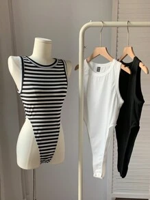 Comfortcana 3 piezas Body informal de cuello redondo