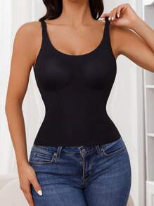 Moonlight&Mama Maternity Women's Solid Color Simple Daily Cami Underwear Bra - Black - View 4