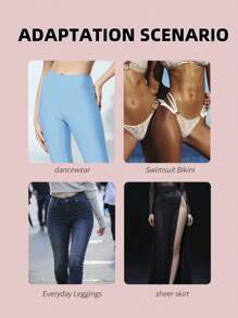 1pc Women's Waterproof Silicone Private Sticker - Clear - View 4