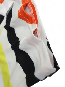 Men's Striped Printed Boxer Shorts - Multicolor - View 3