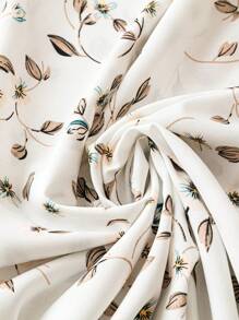 SHEIN Holidaya Falda en estilo floral con estampado para mujer de talla grande para vacaciones - Multicolor - Ver 3