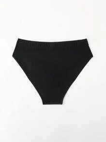 Manfinity Men's Plus Size Color-Blocked Vacation Beach Black Swim Bottom