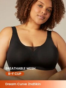 LUVLETTE Plus Midsummer Luv Plunge Bralet - Black - View 2