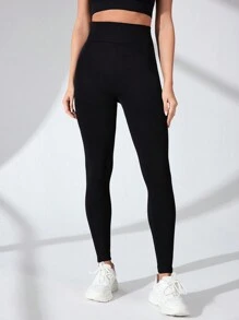 Easithlete Seamless High Stretch Sports Leggings Yoga Women Pants - Black - View 3