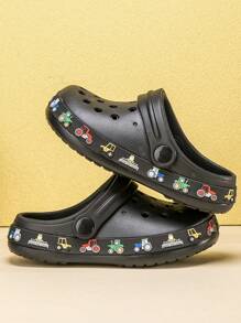 Boys' Comfortable Fashionable Casual Cute Cartoon EVA Sandals, Summer - Black - View 6