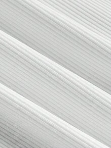 Sweetra 白色无袖紧身大码休闲连衣裙