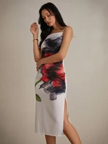 Aveloria Modichic Bodycon, Sexy, And Elegant Printed Cami Dress - Multicolor - View 2