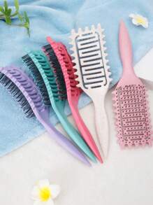 弹跳和卷曲蓬松造型梳 - 轻松卷发和丰盈工具 - 灵活的刷毛，可塑性强，拉伸和造型 - 非常适合女性头发、日常使用、所有发质 全新设计弹跳和卷曲定义造型刷直空心 1 件、发刷小麦秸秆通风发刷梳子定义造型定义刷发型工具弹跳和卷发刷、返校、旅行度假必需品、女士发饰、刷子、发刷、边刷、刷头发、发梳、梳头发、顺发刷、球刷、迷你发刷、发刷套装、木梳、梳子、光滑后刷、发刷、边刷、刷头发、发梳、发刷套装、梳头发、迷你发刷、顺发刷、美发产品、美发工具、美发用品、护发、卷发刷、理发师、理发配件、美发设备 - 彩色 - 查看 7