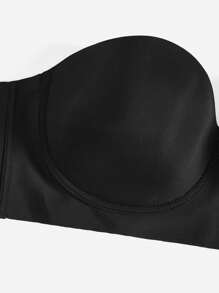 Soutien-gorge grande taille sans bretelles avec armatures et 1 paire de bretelles transparentes