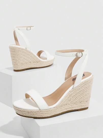 Styleloop Women's Woven Rope Platform Wedge Sandals, Bohemian Style, Suitable For Music Festivals, Parties, And Casual Wear For Christmas