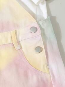 Little Girls' Cute Fresh Casual Denim Overalls And Jumpsuit - Multicolor - View 4