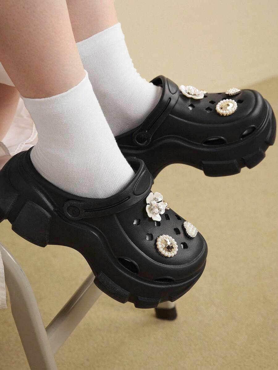 Cuccoo 女士镂空鞋 休闲校园用品 返校节 万圣节 - 黑色 - 查看 1